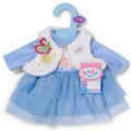 BABY born Winterdress - Blue Doll Outfit with Plush Vest for 36cm Dolls