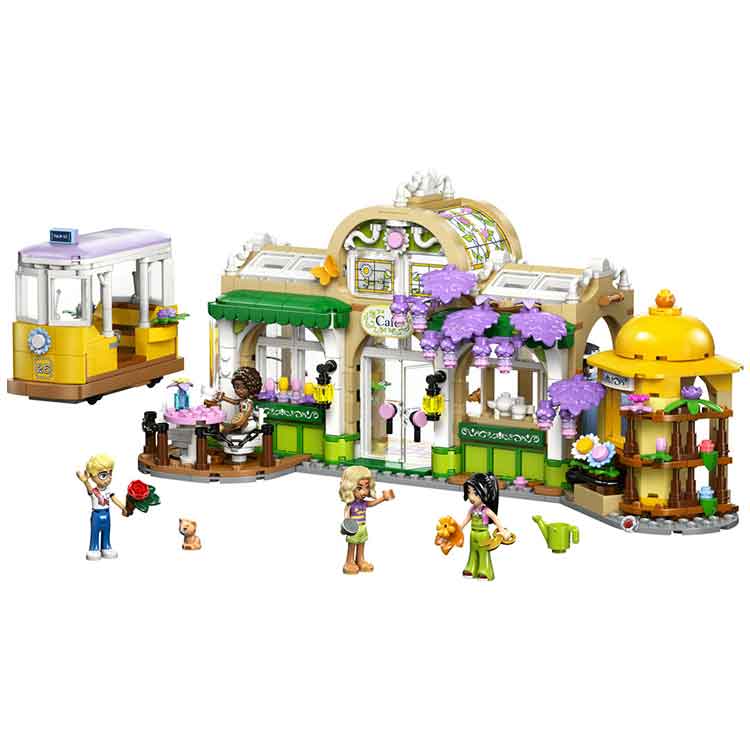 LEGO Friends 42671 Plant Café & Flower Shop Building Kit with 4 Figures