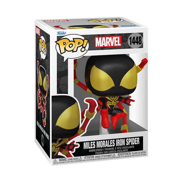 Funko POP Marvel: Miles Morales Iron Spider Vinyl Figure – 9cm