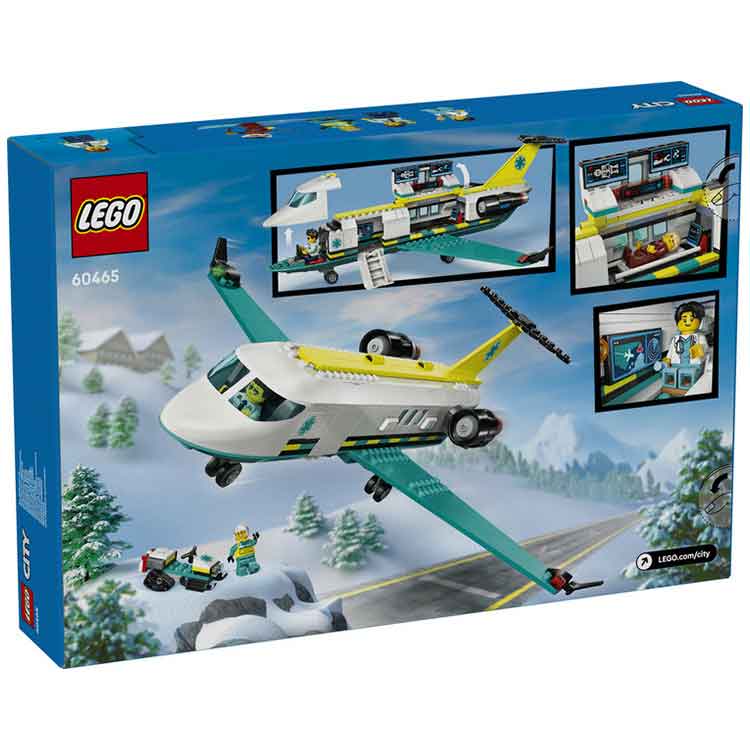 LEGO City Emergency Air Ambulance Airplane 60465 Building Toy Set