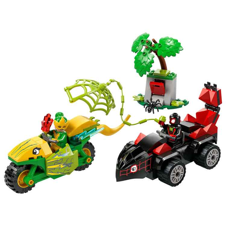 LEGO Spidey Spin and Electro Dinosaur Vehicle Chase 11198 Building Set
