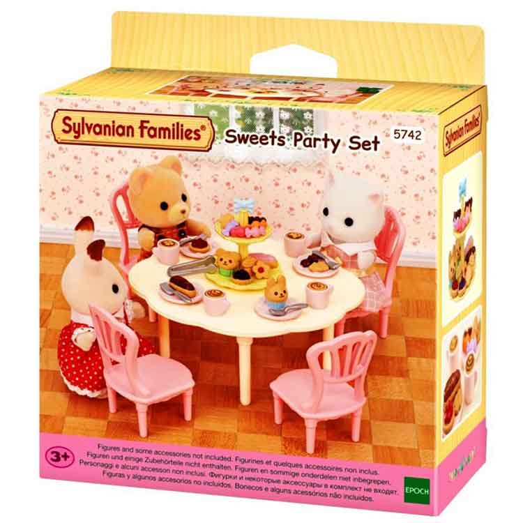 Sylvanian Families Sweet Treats Tea Party Set – Dollhouse Furniture