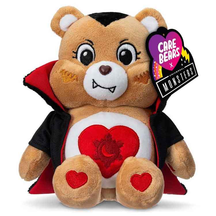 Care Bears x Universal Monsters 22cm Plush – Tenderheart as Dracula