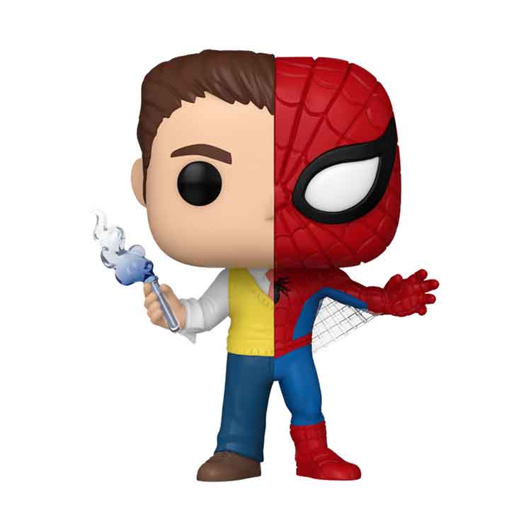 Funko POP Marvel: Spider-Man/Peter Parker Split Vinyl Figure - 9cm