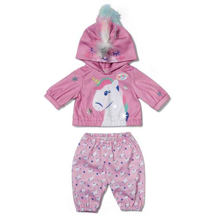 BABY born Unicorn Outfit – 2-Piece Doll Clothes Set for 43cm Dolls