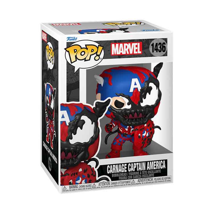 Funko POP Marvel: Carnageized Captain America Vinyl Figure – 9cm