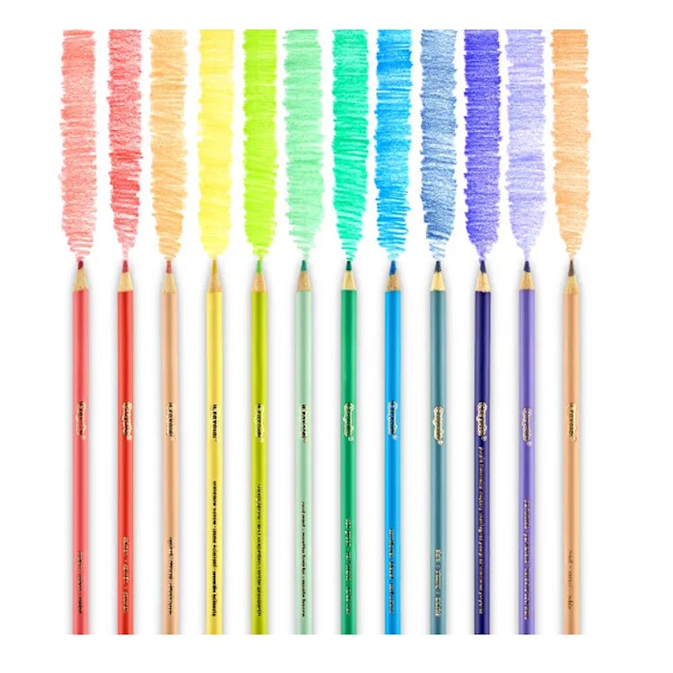 Crayola Pastel Coloured Pencils – 12 Pack Soft Lead Drawing Pencils