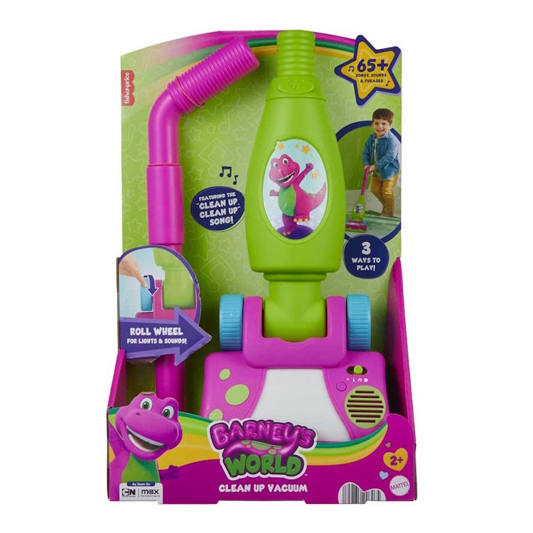 Fisher-Price Barney's World Musical Toy Vacuum with Lights & Sounds