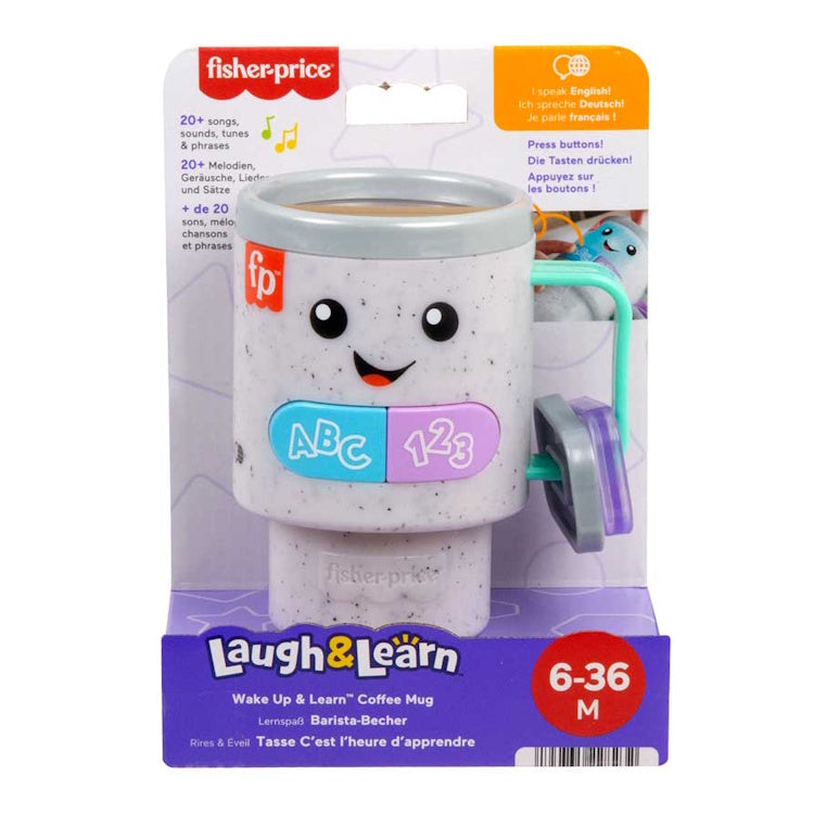 Fisher-Price Wake Up & Learn Coffee Mug – Interactive Musical Baby Toy
