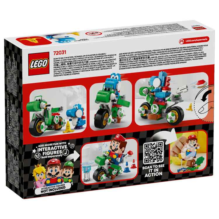 LEGO Super Mario Kart Yoshi Bike 72031 Building Set with Light-Blue Yoshi