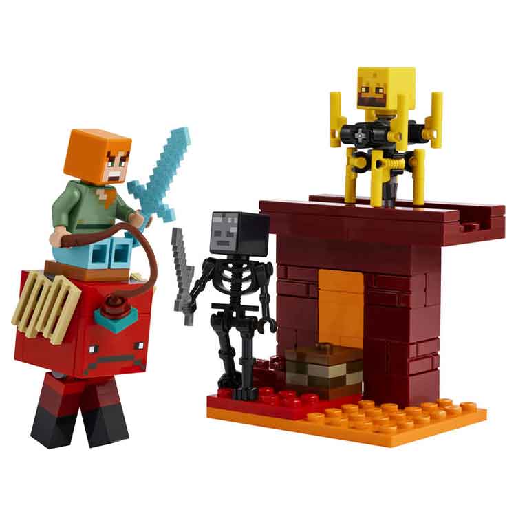 LEGO Minecraft The Nether Lava Battle 21266 Building Set for Kids