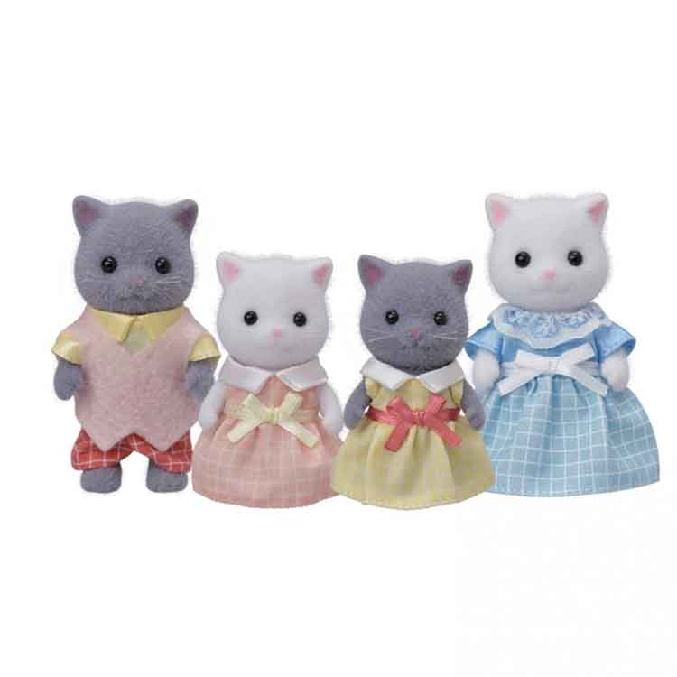 Sylvanian Families Persian Cat Family - Collectible Animal Figures