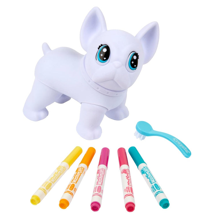 Crayola Washimals Posable Jumbo Pet – Wilbur the Washable Dog Toy