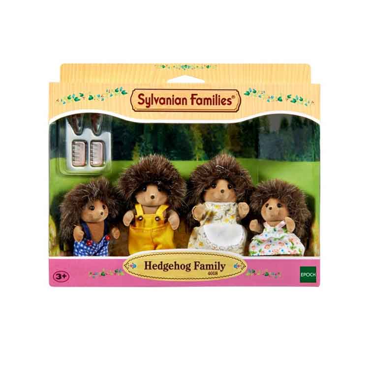 Sylvanian Families Hedgehog Family - 4 Piece Collectible Figure Set