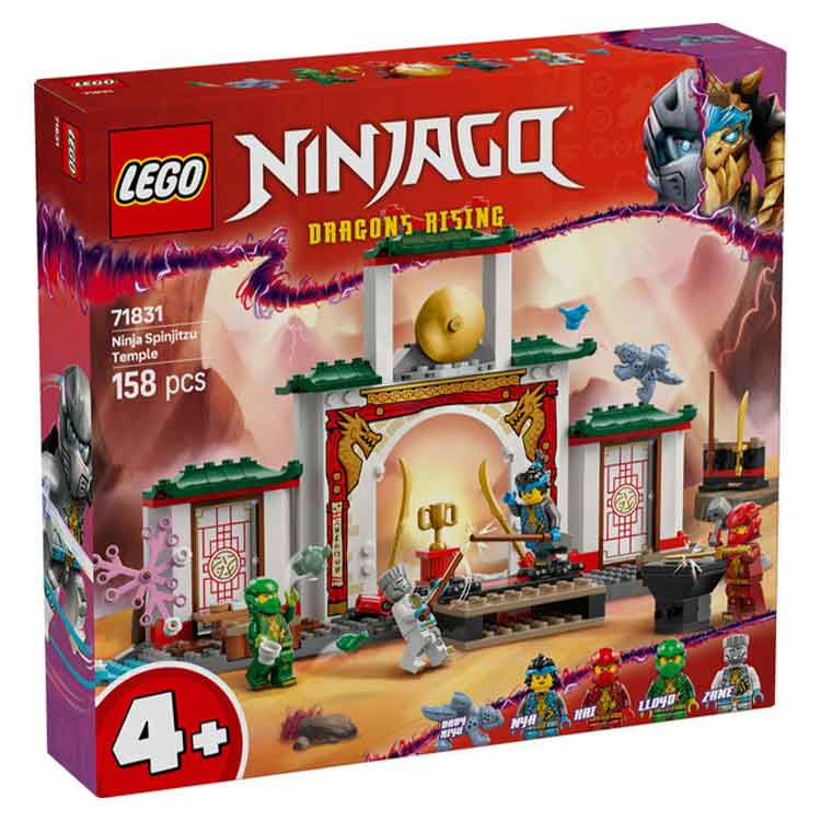 LEGO NINJAGO Ninja Spinjitzu Temple 71831 - Kids Building Toy Set