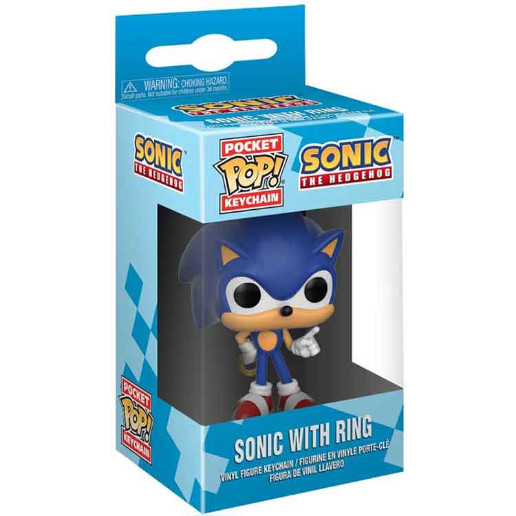 Funko Pocket Pop! Keychain: Sonic the Hedgehog with Ring Figure
