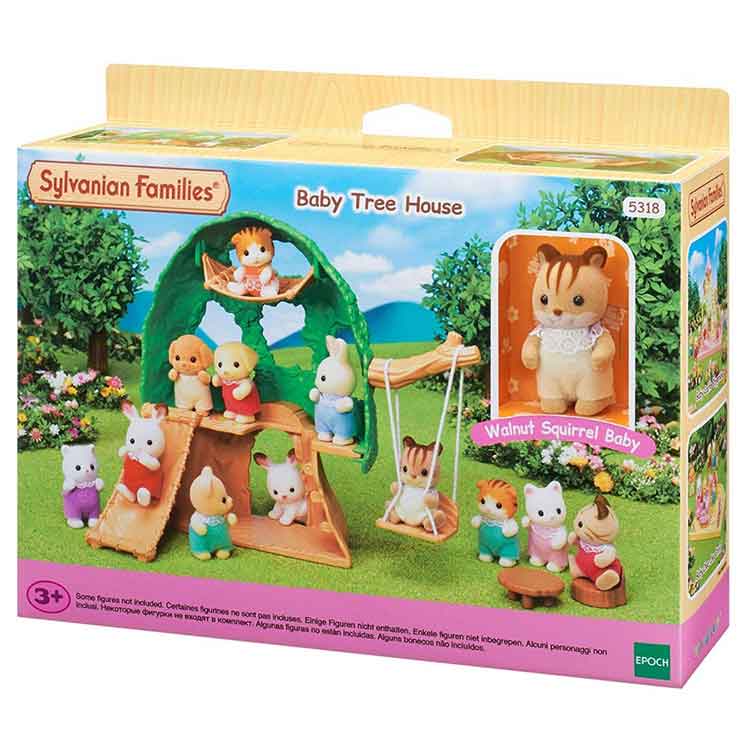 Sylvanian Families Baby Tree House Playset with Walnut Squirrel Figure