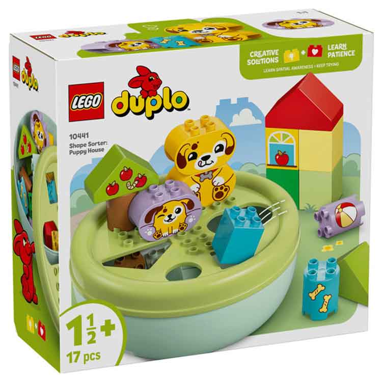 LEGO DUPLO Shape Sorter Puppy House - Educational Toddler Toy Set