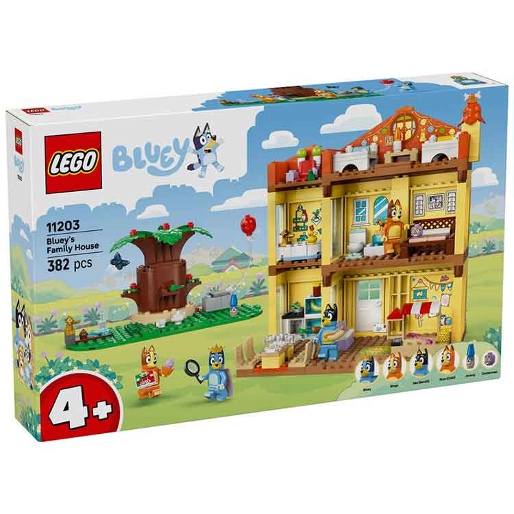 LEGO Bluey's Family House 11203 Building Kit with 4 Minifigures