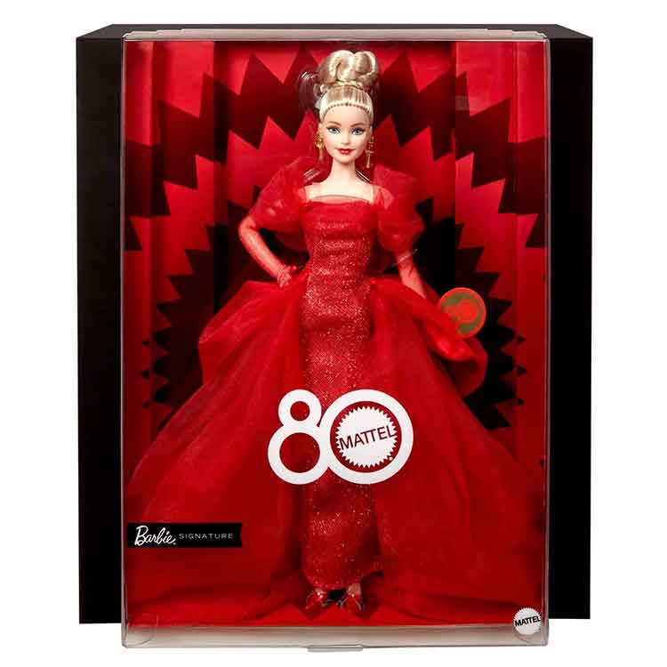 Mattel 80th Anniversary Barbie Malibu Doll | Black Label Collector Edition