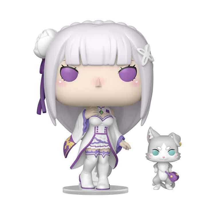 Funko Pop! & Buddy: Re:Zero – Emilia with Puck Vinyl Figure 9cm