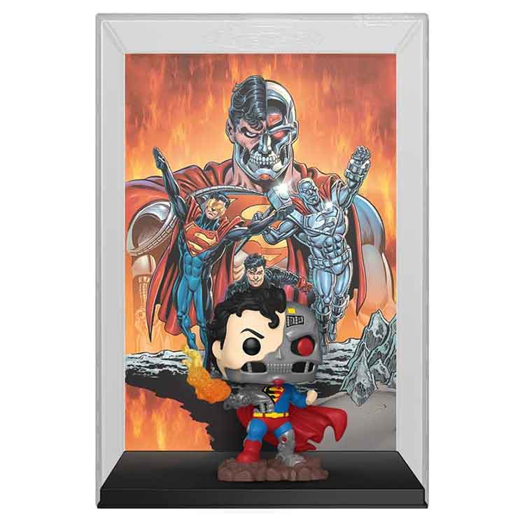 Funko Pop Comic Cover: DC Superman Reign of the Supermen Cyborg Superman