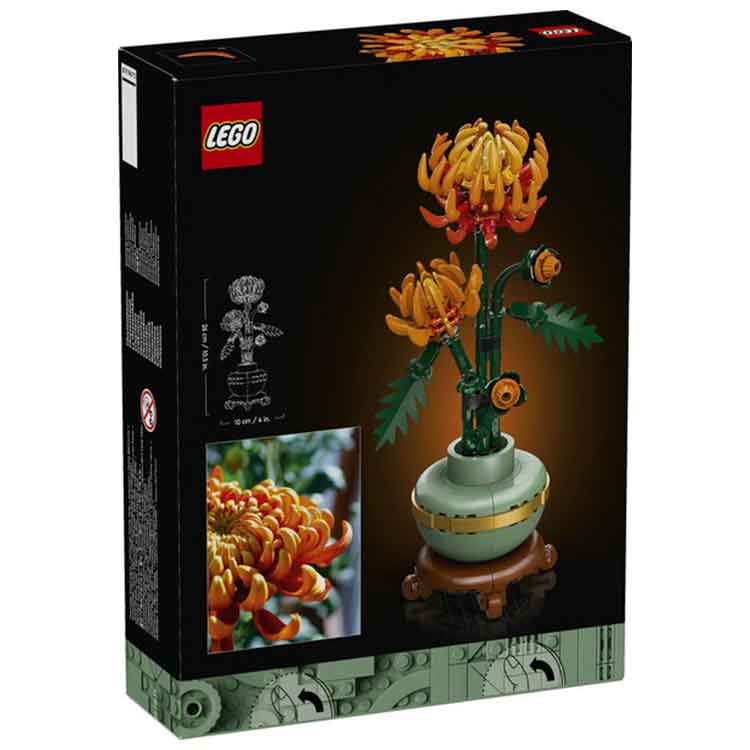 LEGO Icons Chrysanthemum 10368 Botanical Collection Flower Decor Set