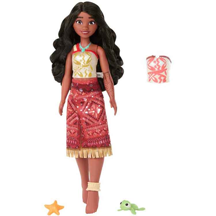Disney Moana 2 Swimming Tautai Doll – Water Play Feature Figure