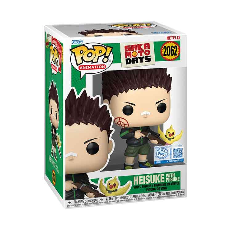 Funko Pop! Sakamoto Days Heisuke with Piisuke Vinyl Figure – 9cm