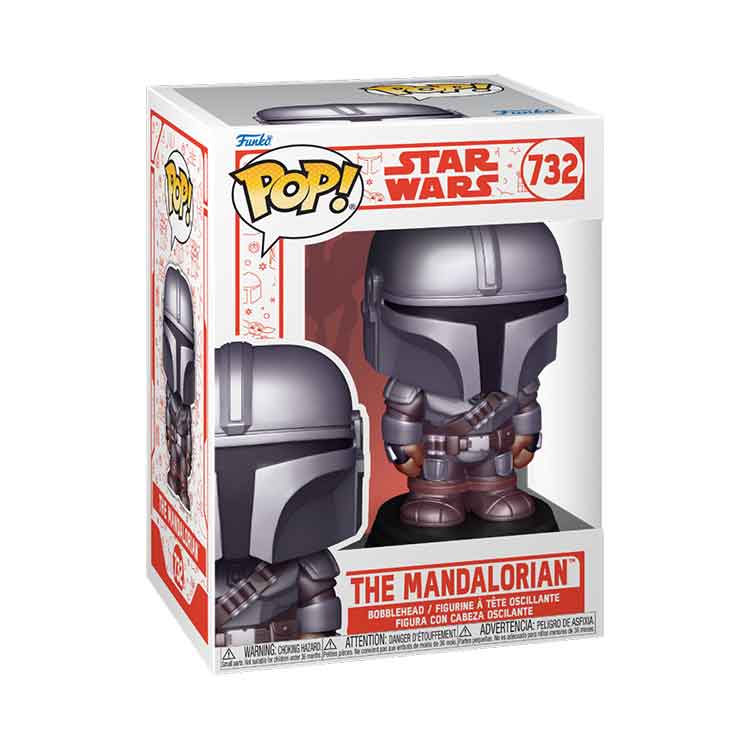 Funko POP Star Wars: Holiday Mandalorian Vinyl Figure - 9cm Collectible