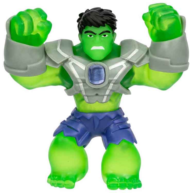 Heroes of Goo Jit Zu Marvel Infinity Armor Hulk Stretchy Action Figure