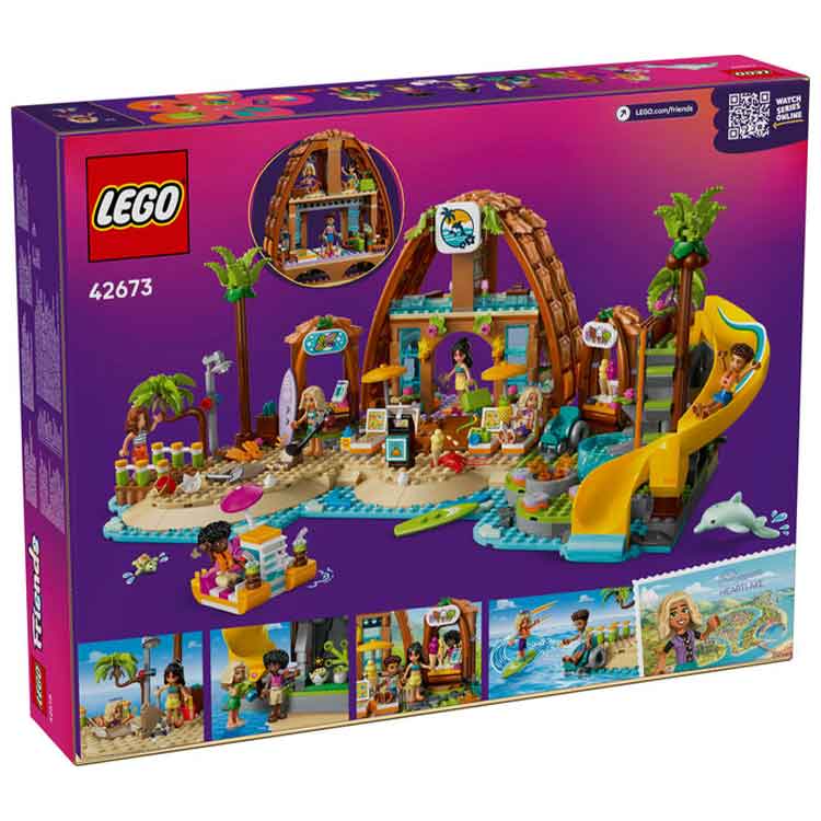 LEGO Friends 42673 Family Vacation Beach Resort Building Set