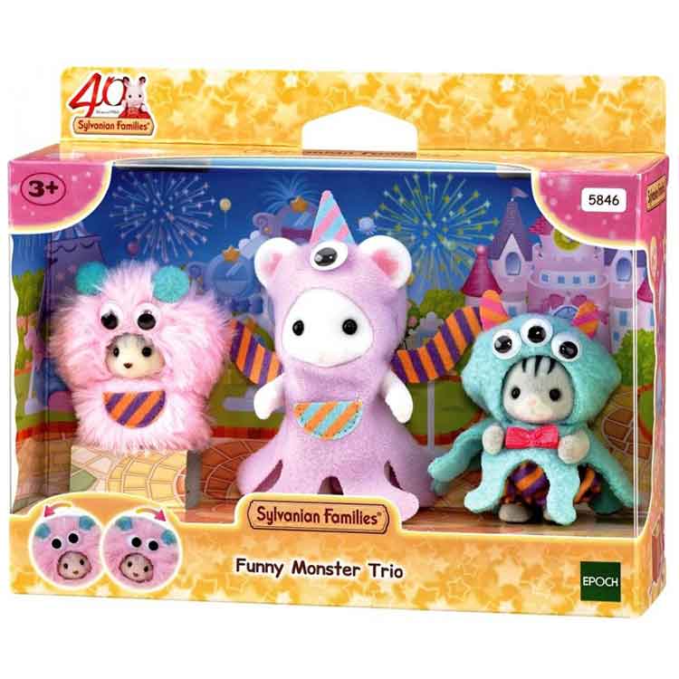Sylvanian Families Funny Monster Trio – Collectible Animal Figures