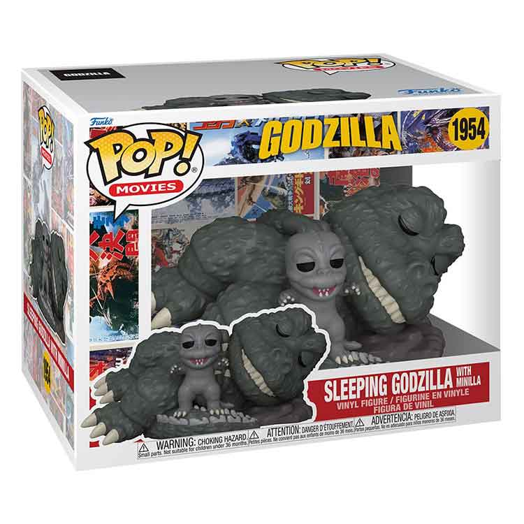 Funko Pop! Godzilla with Minilla Sleeping Vinyl Figure – Super Sized