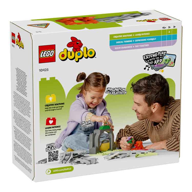 LEGO DUPLO 10425 Train Tunnel and Tracks Expansion Set for Toddlers