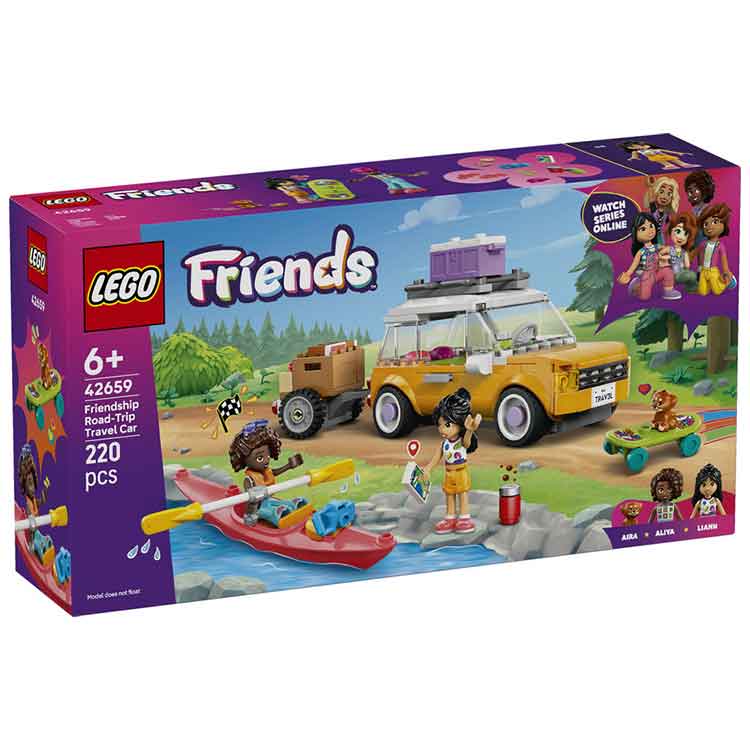 LEGO Friends 42659 Friendship Road-Trip Travel Car Building Set