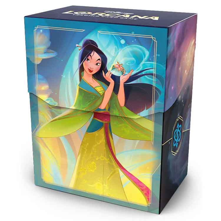 Disney Lorcana Mulan Deck Box – Trading Card Storage (80 Card Capacity)