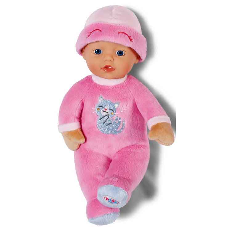 BABY born for babies Sleepy Pink Soft Body Doll with Rattle – 30cm