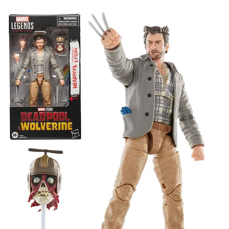 Marvel Legends Deadpool & Wolverine Logan 6-Inch Action Figure Set