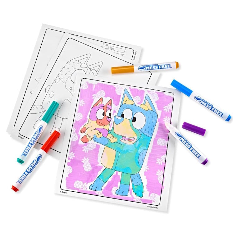 Crayola Bluey Colour Wonder Mess-Free Colouring Set with Markers