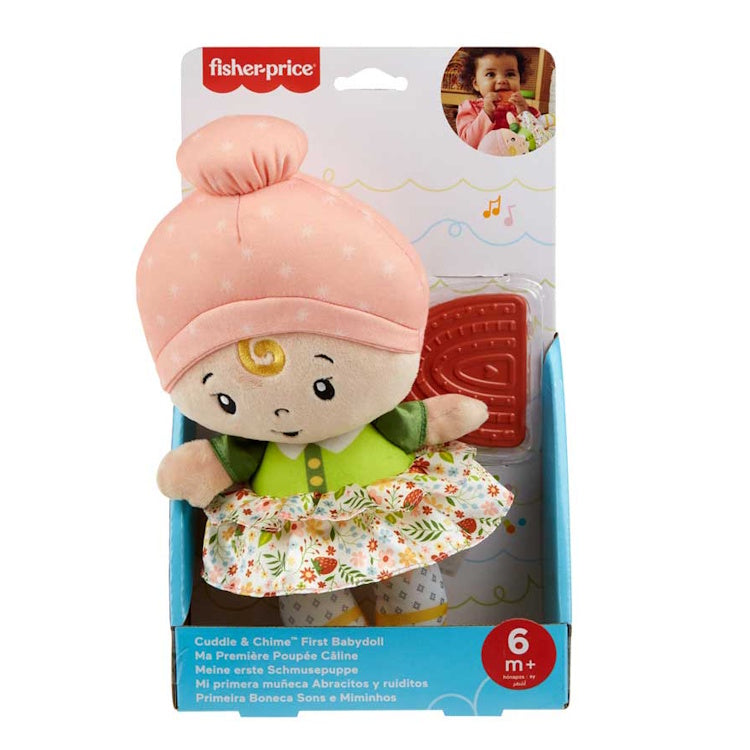 Fisher-Price Cuddle and Chime First Babydoll – Soft Plush Sensory Toy