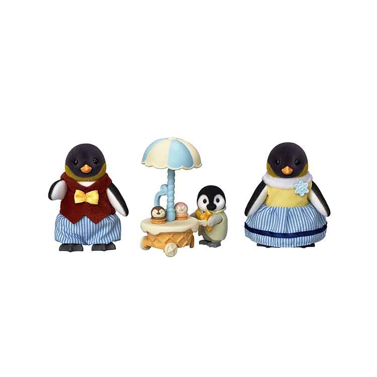 Sylvanian Families Penguin Family - Collectible Animal Figures Playset