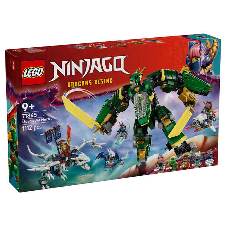 LEGO NINJAGO Lloyd’s Jet Mech 71845 - Transforming Ninja Toy Set