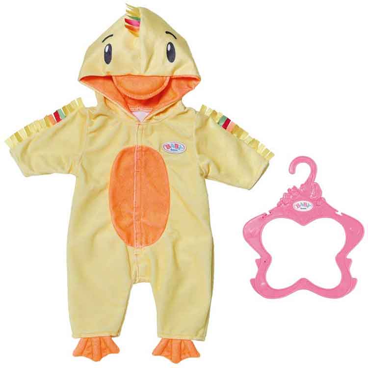 BABY born Nightonesie – Cozy Fleece Duck Pajamas for Baby Dolls