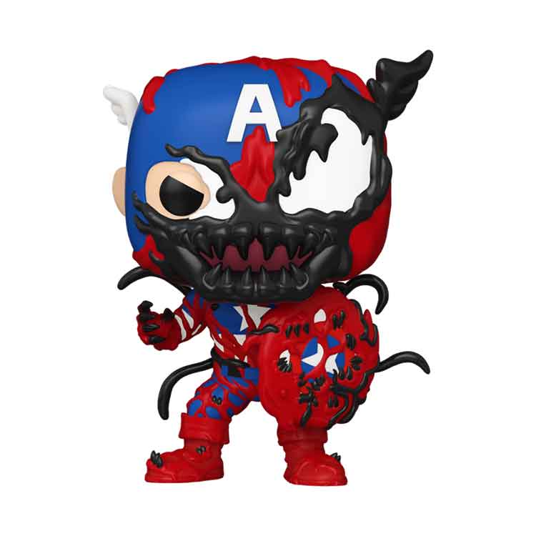 Funko POP Marvel: Carnageized Captain America Vinyl Figure – 9cm