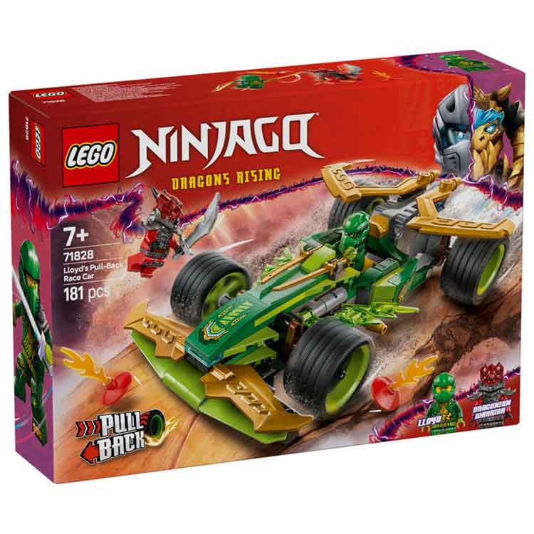 LEGO NINJAGO Lloyd's Pull-Back Race Car 71828 Building Toy Set