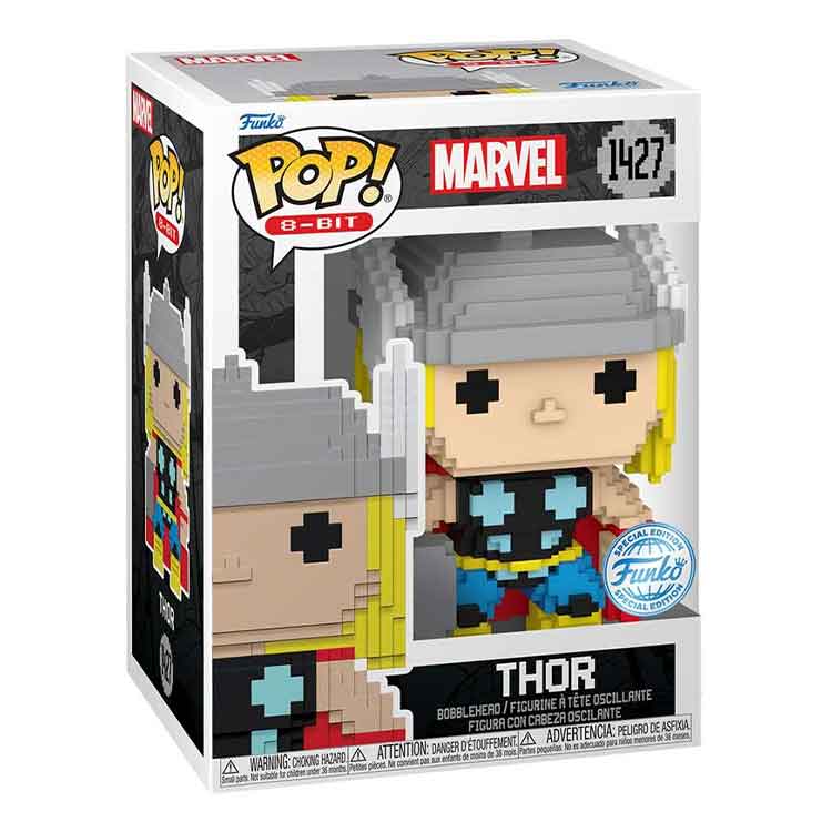 Funko Pop Marvel: 8-Bit Thor Vinyl Figure – Collectible 9cm Model