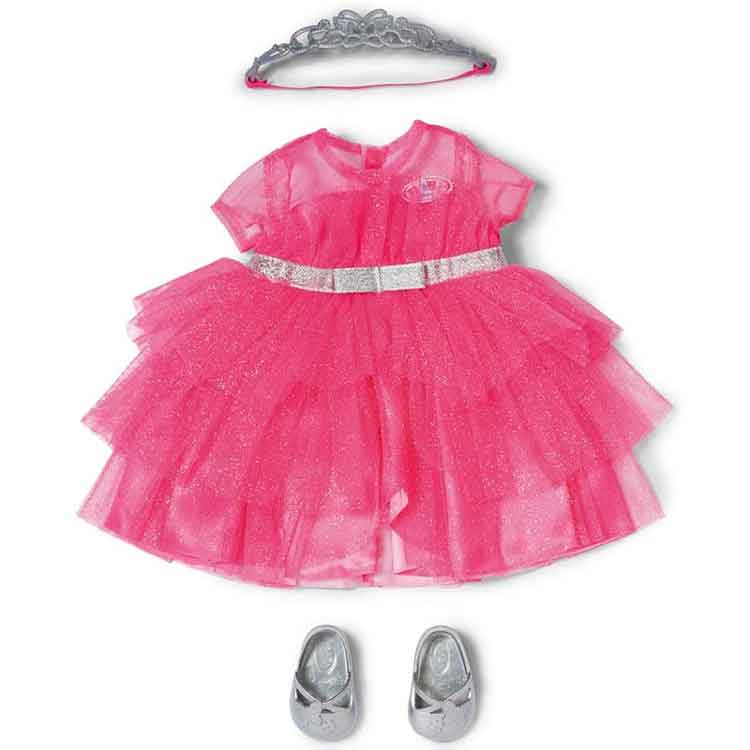 BABY born Princess Doll Outfit – Pink Gown & Accessories for 43cm Dolls