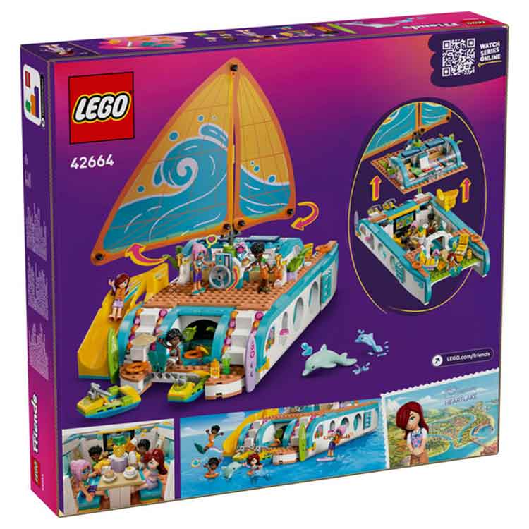 LEGO Friends Travel Boat Adventure 42664 Building Kit with Minidolls