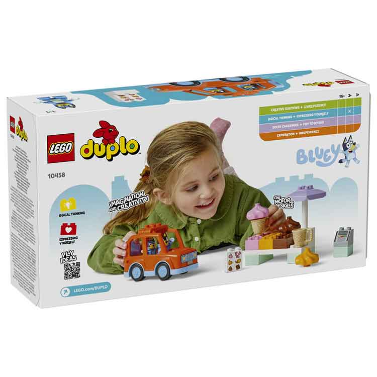 LEGO DUPLO Bluey Ice Cream Trip 10458 - Toddler Car Playset